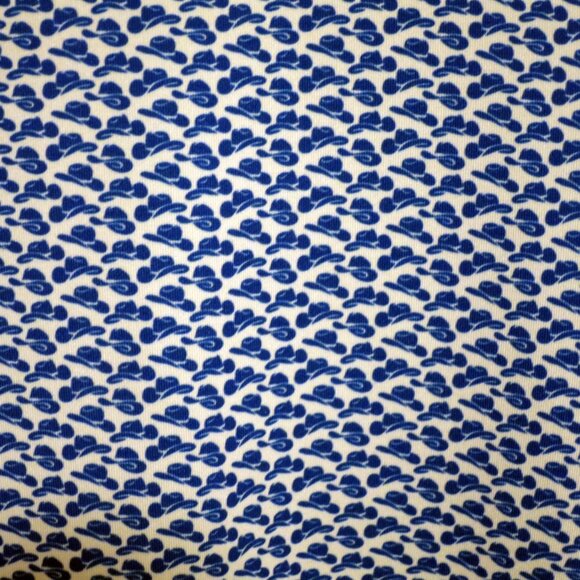 Mizzen Main Shirt Men Large Short Sleeve Golf Polo Classic Fit White Blue Hats - Picture 4 of 7